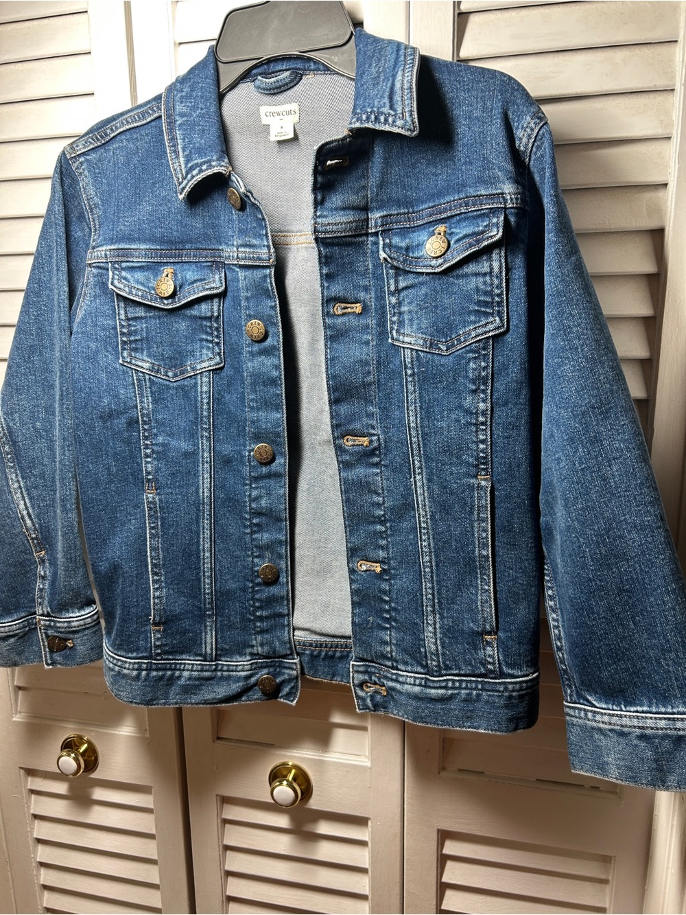 Crewcuts Medium Blue Denim Jean Jacket for Kids